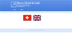 Desktop Screenshot of microhotel.ch